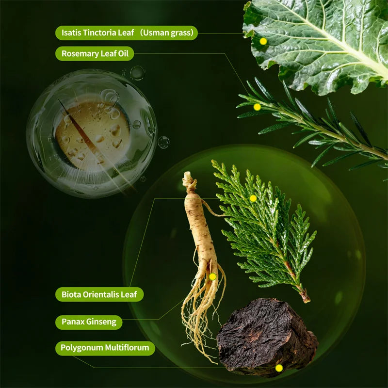 3 IN 1 Usman Grass Herbal Shampoo Soap Hair Loss Treat Solid Shampoo Bar Strengthen Hair Root Oil Control Hair Growth Hair Care