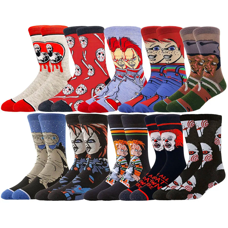 10Pairs Chucky Cartoon Anime Socks
